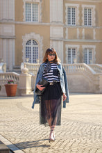 画像をギャラリービューアに読み込む, Nylon combination Stripe Tshirt.