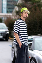 画像をギャラリービューアに読み込む, Nylon combination Stripe Tshirt.
