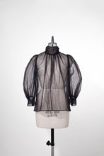 画像をギャラリービューアに読み込む, Puff Sleeve Tulle Blouse.