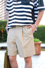 画像をギャラリービューアに読み込む, Nylon combination Stripe Tshirt.