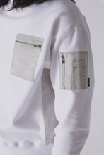 画像をギャラリービューアに読み込む, Nylon combination Sweatshirt.