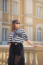 画像をギャラリービューアに読み込む, Nylon combination Stripe Tshirt.