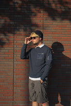 画像をギャラリービューアに読み込む, Nylon combination Sweatshirt.