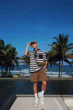 画像をギャラリービューアに読み込む, Nylon combination Stripe Tshirt.