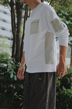 画像をギャラリービューアに読み込む, Nylon combination Sweatshirt.