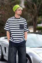 画像をギャラリービューアに読み込む, Nylon combination Stripe Tshirt.