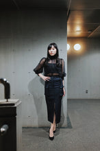 画像をギャラリービューアに読み込む, Puff Sleeve Tulle Blouse.