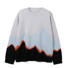 画像をギャラリービューアに読み込む, Intarsia Color Blocking Knit.