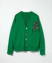 画像をギャラリービューアに読み込む, Damaged Wool Cardigan.