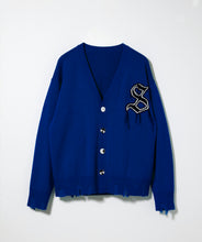 画像をギャラリービューアに読み込む, Damaged Wool Cardigan.