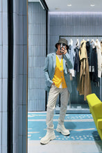 画像をギャラリービューアに読み込む, Chambray Chino Tapered Pants.