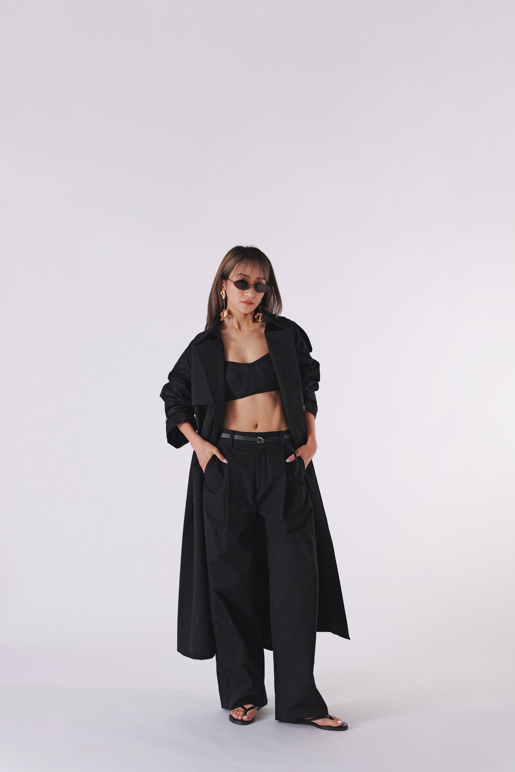 Simpti Weathercross Wide Slacks ブラック S Weathercross Wide Slacks – Simpti.