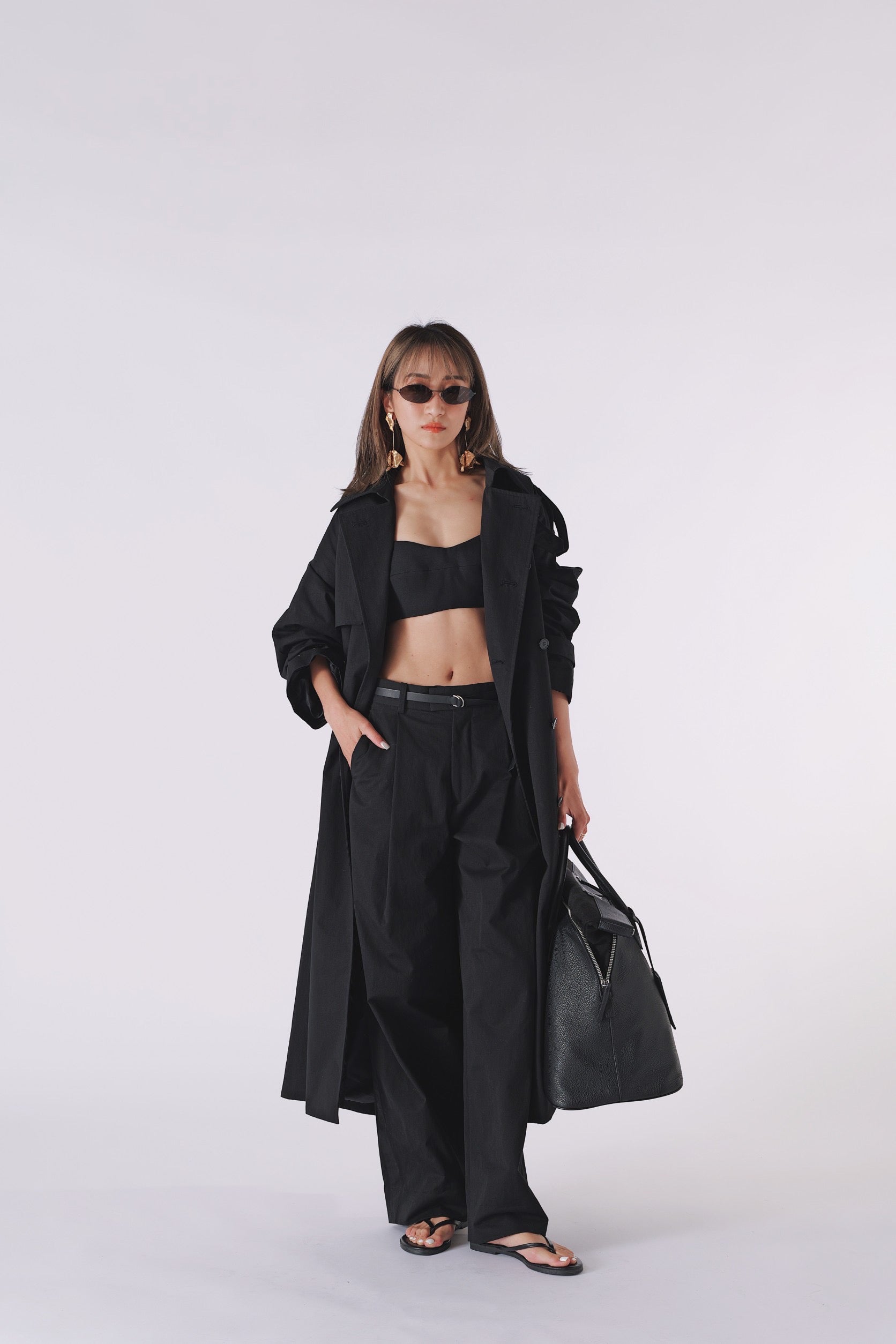 Simpti Weathercross Wide Slacks ブラック S Weathercross Wide Slacks – Simpti.
