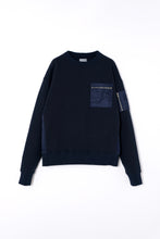 画像をギャラリービューアに読み込む, Nylon combination Sweatshirt.
