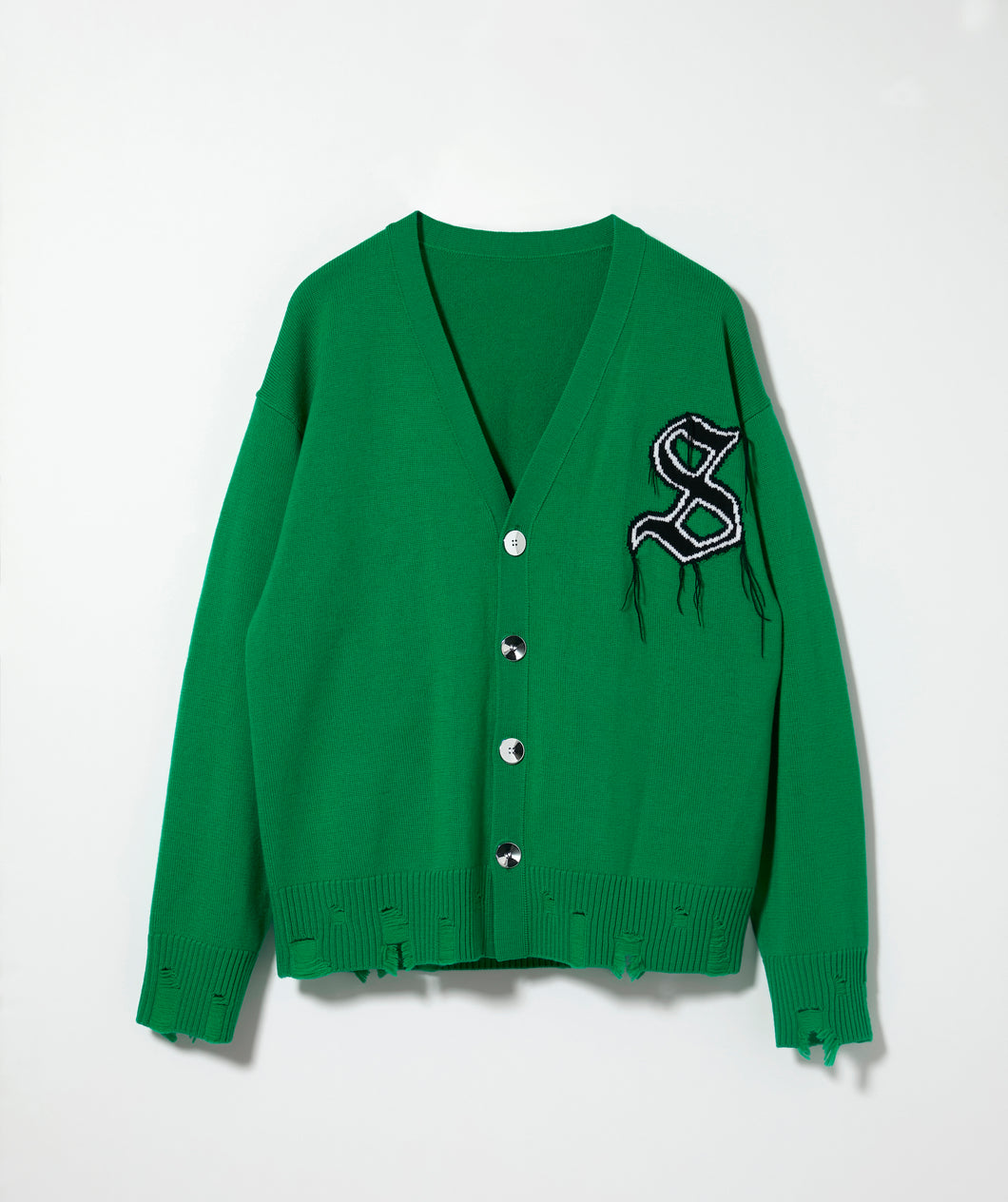 Damaged Wool Cardigan.