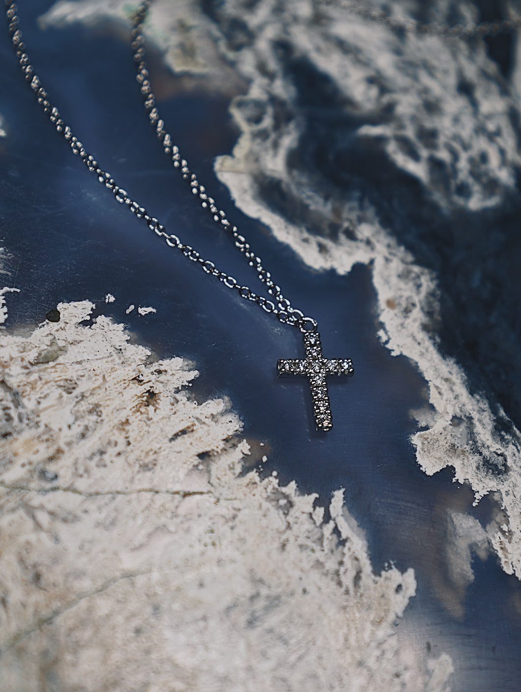 Diamond Cross Necklace.