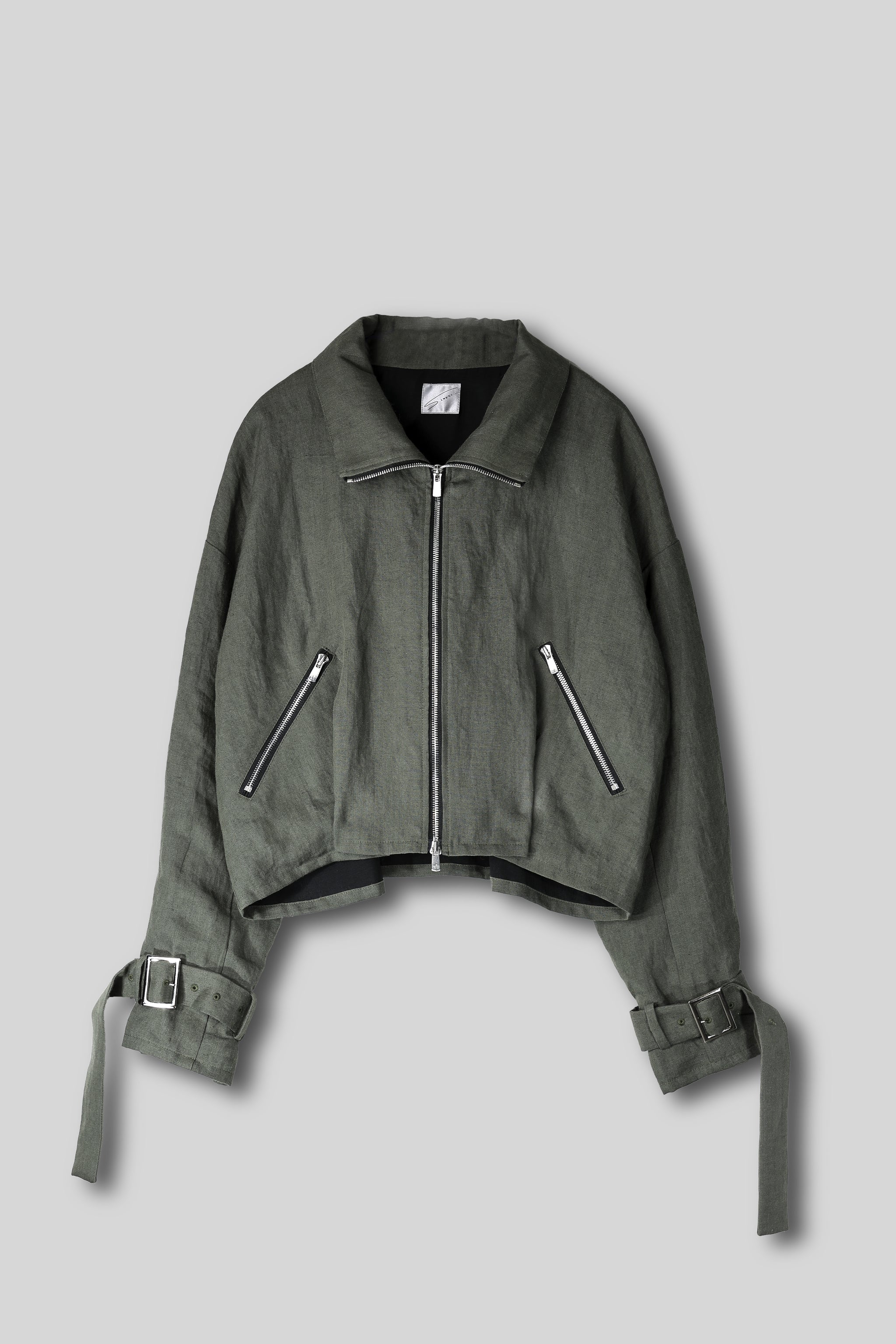 Linen Cropped Blouson. – Simpti